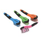 Shires 1379 EZI-Groom Grip Bucket Brush Lime Green