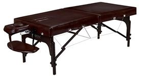 Master Massage Supreme 79cm Extra Wide Portable Massage Table Massage Couch, LX SPA Salon Facial Beauty Bed, Easy Set Up, 7.6cm Thick of Memory Foam, PU Upholstery (Coffee)