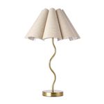 KUNJOULAM Table Lamp for Room Decor,Small Table Lamp, Bedside Nightstand lamp with Adjustable Beige Lampshade, Morden Mini Desk Lamp for Home Bedroom Living Room