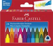 Faber-Castell Wax Crayons Pack of 12 or 24 in Case