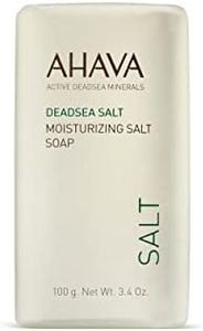 AHAVA Moisturizing Dead Sea Salt Soap - Face & Body Cleansing Bar to Moisture the Skin, Enriched with Exclusive Mineral Blend of Dead Sea Osmoter & Dead Sea Salt, 3.4 Oz, (Packaging May Vary)