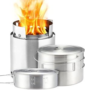 Solo Stove Campfire And 2 Pot Set Combo Cooking System One Size Silver