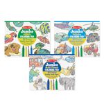 Melissa & Doug Jumbo 50-Page Kids' Coloring Pads Set - Animals, Vehicles, and More , White