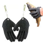 Fishing Catching Gloves Non Slip Fisherman Protect Hand, Fishing Glove Hunting Glove with Magnet Hooks Waterproof Corrosion Resistance Gloves for Catching Fish Fisherman