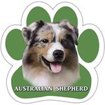 E&S Pets Australian Shepherd Car Magnet With Unique Paw Shaped Design Measures 5.2 by 5.2 Inches Covered In UV Gloss For Weather Protection