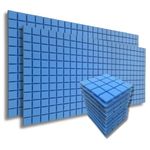 MMT Acoustix® 36pc | Turbo Acoustic Foam for Total Sound Absorption | Soundproofing Acoustic Panels for Wall & Ceiling | No Smell | European Blue