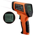 INKBIRDPLUS Infrared Thermometer Gun 16:1 DSR Dual Laser Positioning Backlit Display -50℃~750℃/-58℉~1328℉ Measuring Non-contact Temperature Gun with High/Low-Temperature Alarm Adjustable Emissivity