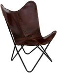 SAINTSTAG Leather Butterfly Chair, 