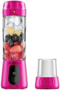 BLENDi Pro+ Portable Blender (New 2025 Model, 17.5oz, Hot Pink) – Upgraded Ice Crushing 120W Motor, USB-C Rechargeable, Cordless Personal Blender Smoothies & Shakes – BPA-Free, Travel-Friendly