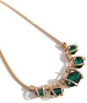 Shining Diva Fashion Latest Stylish Fancy Crystal Necklace for Women and Girls (Green)(rrsd15575np)