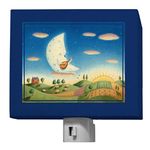 Oopsy Daisy Night Light, Blue Musical Moon, 5" x 4"