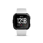 Fitbit Versa Health & Fitness Smartwatch with Heart Rate, Music & Swim Tracking, Black/White