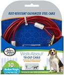 Four Paws Weight Cable, 10 ft, Medium, Red