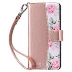 ULAK for Samsung Galaxy S10 Case Wallet Flip Case with Card Holder PU Leather + TPU Bumper Stand Cover Kickstand Full Protective Phone Case for Samsung Galaxy S10 6.1 inch - Rose Gold