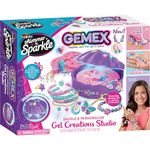 CRA-Z-Art Gemex Gel to Gems Creations Studio, Jewelry Making Set for G‏irls and Teens, Magically Change Gel to Sparkling Bracelets, Necklaces, Charms, Bangle and Rings