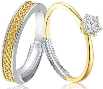 TECEUM Ring Size Adjuster for Loose Rings – XS-S Kit For Thin Bands – Fits 1-3mm Band Width – Set of 6 Spiral & 6 Pad Guards – Invisible Ring Spacers – Ideal for Delicate Women’s Rings & Narrow Bands