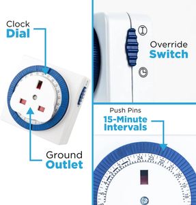 STATUS 24-Hour Timer Switch – Programmable Plug-In Socket