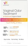 vH essentials Vaginal Odor Treatment - pH Balanced Vaginal Suppositories - 6 Tablets With Applicator, White, (667-06)