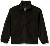 TRU-SPEC Men's Polar Fleece Jacket, Black, Medium Regular