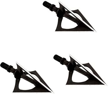 New Archery Products unisex adult NAP Hellrazor Big Game Hunting Solid Steel Fixed Blade 3 Pieces Set Archery Crossbow Arrow Broadheads, Multicolor, 100 Grains US