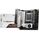 MSI MPG B650I Edge WiFi Gaming Motherboard (AMD AM5, Mini-ITX, DDR5, PCIe 4.0, M.2, SATA 6Gb/s, USB 3.2 Gen 2, HDMI, Wi-Fi 6E, AMD Ryzen 7000 Series Desktop Processors)