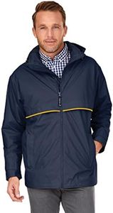 Charles River Apparel Men's Rain Jacket, True Navy/Yellow, 4X-Large US