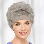 Paula Young Abby WhisperLite Wig Short, Lightweight Style with Chic, Cropped Layers/Multi-tonal Shades of Blonde, Silver, Brown, and Red