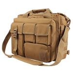 GES Tactical Briefcase, 15.6" Men's Messenger Bag Military Briefcase for Men, Khaki