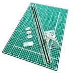 A3 Mount Board Cutter Picture Photo 40cm Clear Perspex Guide Ruler & Cutting Mat Set Kit