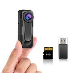 BOBLOV W1 1080P 64GB Body Camera, Wearable Camera Support 90 Minutes with Loop Recording, Easy to Use and Take for Traveling, Walking, Law Enforcement and Outdoors Activities