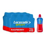 Lucozade Sport Body Fuel - Raspberry 12x750ml| Isotonic sports drink, with Electrolytes and Vitamin B3 | Still | Bursting with Flavour