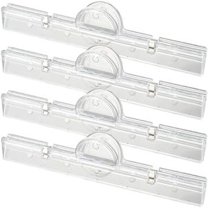 Large Magnetic Binder Clips, Extra Strong 7.9" Paper Clamps, Transparent