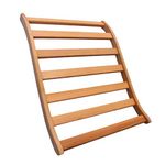 DYNAMIC SAUNAS Dynamic Canadian Hemlock Sauna Backrest 2-Pack 100% Natural Hemlock Wood Construction, S-Shape, No Stains, All Natural Finish (Backrest)