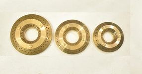 AST? Brass Burner Cap Set of 3 Suitable for All Usha Brand Auto Ignition Gas Stoves (1 Jumbo - 9.2 Cm, 1 Medium - 7.8 Cm, 1 Small - 6.8 Cm)