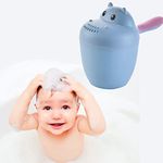 Safe-O-Kid® Newly Launched- Hair Washing Mug, Baby Shampoo Cup, Baby Shower, Baby Bath Tumbler, Rainer Blue