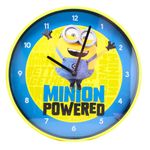 Minions 25cm Children's Despicable Me Wall Clock - Minion Powered