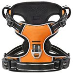 HEELE Dog Harness Harness for Small Dogs No Pull Dog Vest Harness for Small Dog with Soft Padded Handle Reflective for Outdoor Training, Orange, S