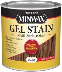 qt Minwax 66060 Walnut Gel Stain Multi-Surface Stain, Semi-Transparent