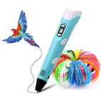 LIHUACHEN 3D Pen with 265 Feet 27 Colors PLA Filament Refills,3D Printing Pen Compatible PLA & ABS,Creative Toys,Perfect Arts Crafts Gift for Kids & Adults