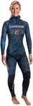 Cressi Mens Two-Piece 2-pieces Spearfishing Wetsuits, Camo Blue, Large US