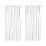 Ikea Tibast Curtains 1 Pair White 503.967.58 Size 57x98