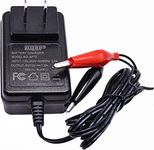 HQRP Fully Automatic 6V / 12V Sealed Lead Acid Smart Battery Charger SLA Maintainer for Car Truck Motorcycle, Alligator Clips