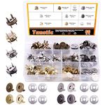Tanstic 60 Sets 18mm 4 Color Magnetic Button Clasps Snaps Fastener Clasps Button Knitting Buttons Sets for Sewing, Craft, Purses, Bags, Clothes, Leather