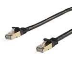 StarTech.com 2ft CAT6 Ethernet Cable - Black CAT 6 Gigabit Ethernet Wire -650MHz 100W PoE++ RJ45 UTP Category 6 Network/Patch Cord Snagless w/Strain Relief Fluke Tested UL/TIA Certified (N6PATCH2BK)