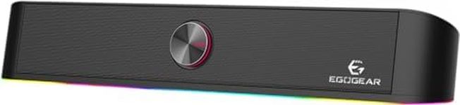 EgoGear - Stereo soundbar with touch-sensitive RGB lighting - 150Hz/20KH - Integrated volume control