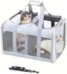 BEAUTYMONKEY.K Large Pet Carrier for 2 Cats,Cat Soft-Sided Travel Carriers,Pet Travel Bag for Small Dogs,Cat Carring Case,Pet Carrier Bag for Cats and Dogs,Cat Carrier Twin,Cat Bag Travel