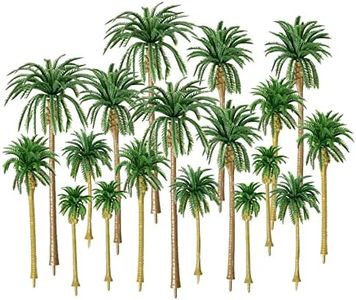 HUIANER Model Trees Palm Tree Miniature Landscape Trees Trees for Projects, 18PCS