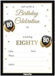 80th Birthday Invitations for Men o
