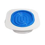 Cat Toilet Training Kit, Blue Cat Toilet Training Seat, Train Your Cat to Use The Toilet, Self Cleaning Cat Litter Tray Toilet Training, Fits Most Standard Toilet Seats Cat Toilet(Seat and Tray)