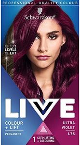 Tinte Schwarzkopf LIVE Color XXL Luminance L76 Ultra violeta